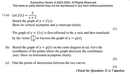 Sample A-Level mathematics question page